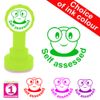 Self Assessed Smiley Face Self-Inking Teacher Stamp (Red^*)
