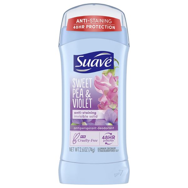 Suave Invisible Solid Anti Perspirant & Deodorant Sweet Pea & Violet 75g (parallel import goods)