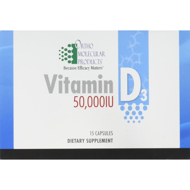 Ortho Molecular - Vitamin D3 50,000 IU - 15 Capsule Blister Pack