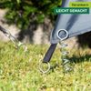 Windhager 4 x Spiral Ground Pegs, Tent Stakes, Tent Hooks, Pegs, Ground Anchors, Ground Anchors, Ground Anchors, Staples 14cm