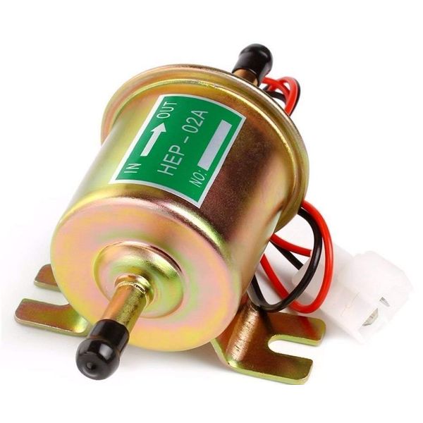 Electric Fuel Pump 12v Electric Transfer Universal Low Pressure Gas Diesel Fuel Pump 2.5-4psi HEP-02A