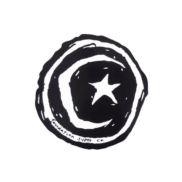 Foundation FOUNDATION SKEBOARD STICKER Sticker STAR & MOON STICKER NO8