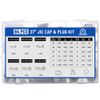 64Pcs JIC 37° Cap & Plug Assortment Hydraulic Adapter Fitting "AN" Kit with Case