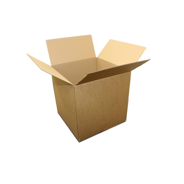 All-Green Medium Square Cardboard Boxes – 254 x 254 x 254mm (30)