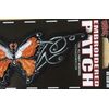 Lethal Threat Embroidered Patch Orange Butterfly Iron / Sew On  Biker ST31029