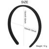 20 Pack Women Plain Black Cloth Covered Thin Hard Plastic Headband Hairband Elastic Hair Hoop Holder Clasp Tiara Crown Headpiece Accessories DIY