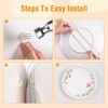 Plate Hangers for Wall for 8-10 inch, 2 Pack, Silver