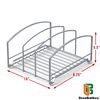 DecoBros Kitchen Houseware Organizer Pantry Rack, Silver