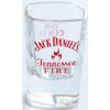 Jack Daniel Tennessee Fire Shot Glass (Square Base, Heavy Duty Shot Glass)