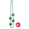 Beistle , 6 Piece Weed Beads, 40" (Green)
