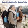10pcs Collapsible Water Bottle 23OZ Reusable Canteen Foldable Drinking Pouch Bag