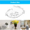 PAIKIUU Universal Adhesive Camera Mount Wall Mounting Bracket for Security Camera, Acrylic Camera Wall Mount Holder Floating Shelf Transparent
