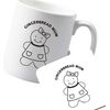 Flox Creative Ceramic Mug and Coaster Set Gingerbread Mum Left Handed