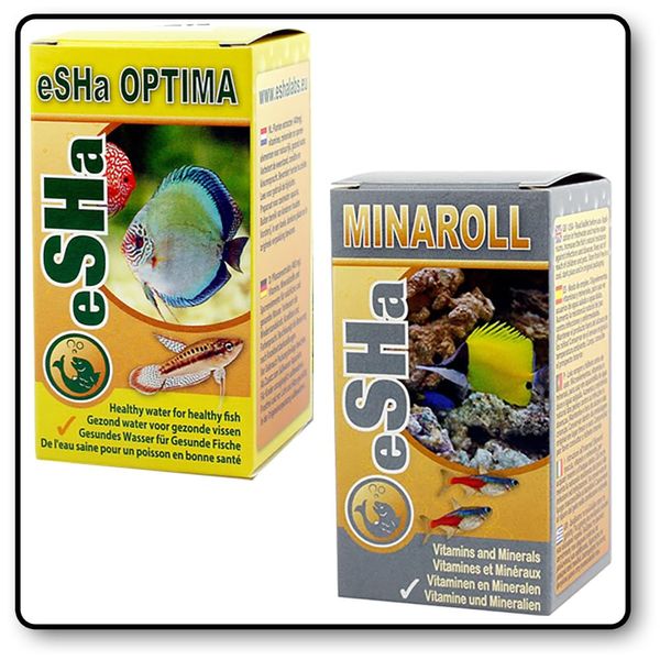 CWA eSHa OPTIMA + MINAROLL FISH HEALTH BOOSTER Vitamins Trace Elements Aquarium Tank