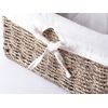 Vintiquewise(TM) Seagrass Shelf Basket Lined with White Lining