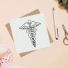 'Caduceus Symbol' Blank Greeting Card (GC00001173)