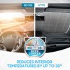 Beach Sunset Insulated Auto Sun Shade Front Windshield Window Car Tuck SUV
