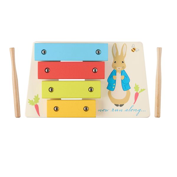 Peter Rabbit Toys, Wooden Xylophone, Toddler Baby Instruments - Musical Toys For 1 Year Old, Montessori Toys, Early Development & Activity Toy, Official Licensed Peter Rabbit Gifts by Orange Tree Toys