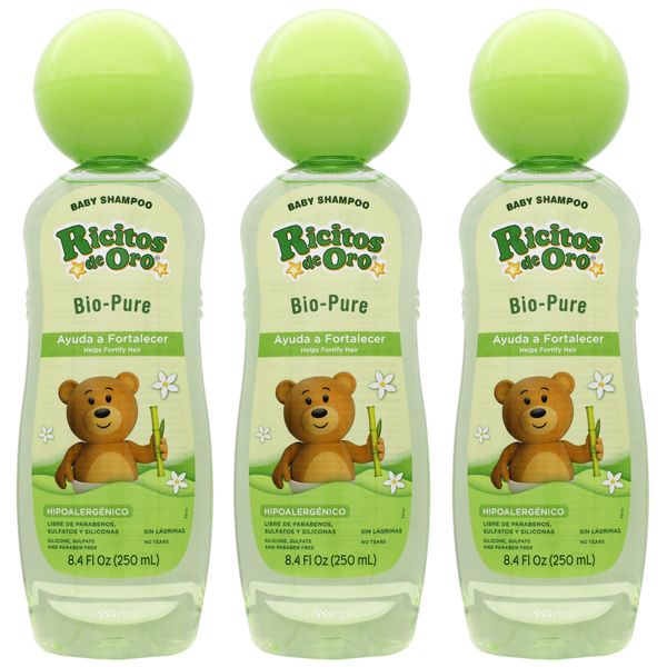 Ricitos de Oro Bio-Pure Baby Shampoo 250ml 3Pack