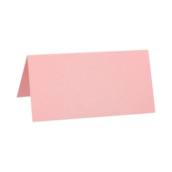 PATIKIL Table Name Place Cards,50Pcs 3.9 x 3.9inch Favor Decor Foldable Blank Card for Wedding Party Seating Place Cards Pink