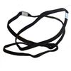 3 Plain Black Elastics Long Black Elastics Headband