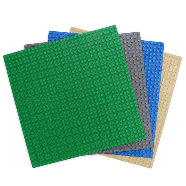 EMY Classic Compatible 32x32 Patches 4 Pack Block Plate (Green, Blue, Beige, Dark Gray)