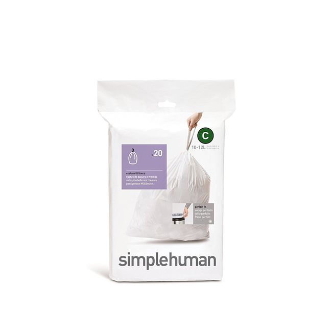 simplehuman コードC パーフェクトフィット ゴミ袋 10-12L / 20袋 CW0162