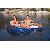 Intex River Run II Inflatable 2 Person Pool Tube Float + Floating Drink Cooler