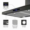 30" Wall Mount Range Hood 350CFM 3-Speed Touch Panel Kitchen New Touch control