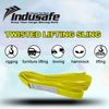 Indusafe 1" x 3' Twist Eye Polyester Lifting Sling Straps Tree Saver Recovy