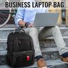 YOREPEK Extra Large Backpack, Fits 17" Laptops, With USB Charging Port, Black