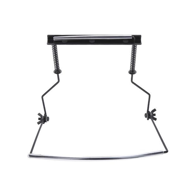 10 Holes Harmonica Neck Holder, Metal Harmonica Accessory Hands-free Stand Holder with Adjustable Mount