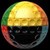 V-Cube 25164 V V-Sphere Sliding Tile Puzzle Ball, Multi-Coloured
