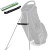 BIG TEETH Golf Stand Bag Leg Tether Strap Adjustable Length Magictape Black PU Leather