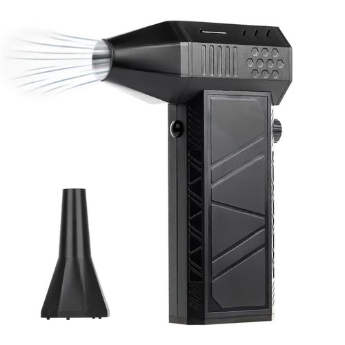 Funio Portable Mini Violent Fan, Turbo Fan with 4000mAh Battery, Compressed Air Duster, Stepless Speed Regulation, Dual Outlet, Strong Magnetic Adsorption, 130,000 RPM Brushless Motor