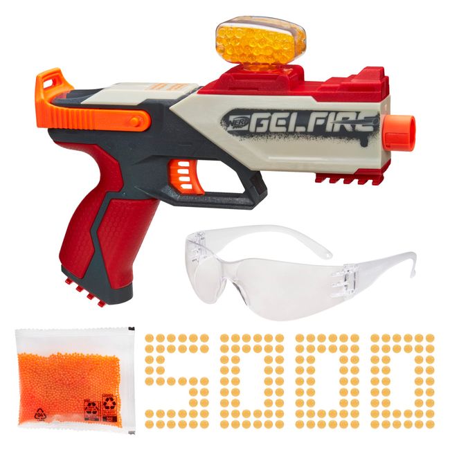 Nerf Pro Gelfire Legion Spring Action Blaster, 5000 Rounds, 130 Hopper, Protective Eyewear, Slam Fire, Ages 14 & Up