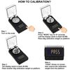 Compact Digital Milligram Scale with Calibration Weight Black Powder Scale