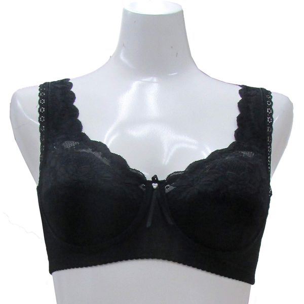 Tamura Body Shaping Underwear, Made in Japan, Silky Body Shaping, Multi-functional Bra, Black, LL