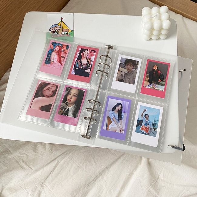 A5 Kpop Binder Photocards Holder Ins Polaroid Album Book 3 Inch Instax  Album Heart Photo Card Album Student School Stationery