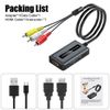 RCA to HDMI Converter Compatible VCR,DVD,VHS Analog Composite to HDMI Adapter