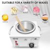 Single Wax Warmer Professional Electric Wax Heater Machine for Hair Removal, Large Wax Pot Paraffin Facial Skin Body SPA Salon Equipment with Adjustable Temperature Set