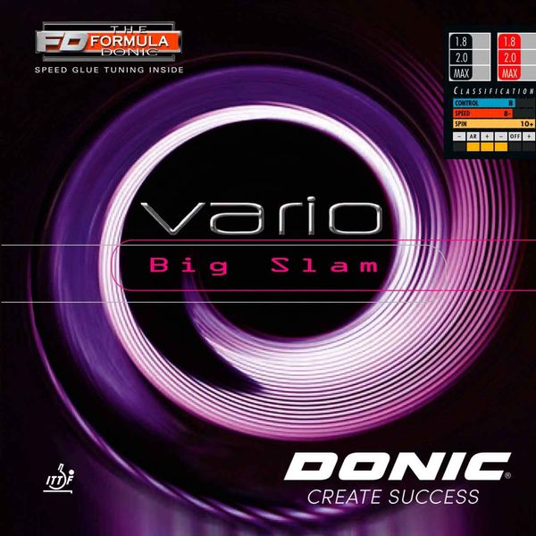 Donic Vario Bigslam Table Tennis Rubber (Max, Black)