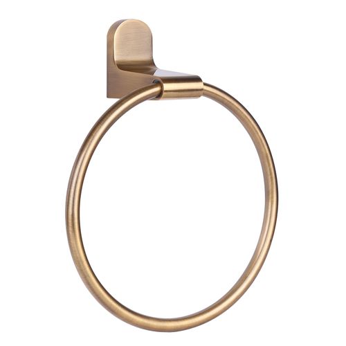 Lyla Gold Towel Ring – Modern 6.75-Inch Wall-Mounted Towel Holder for Bathroom, Minimalist Design with Matte Gold Finish, Durable & Easy to Install