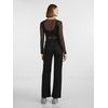 PIECES Holly High Waisted Wide Jeans, black denim