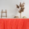 Sourcing Map 6 Pack Red Plastic Table Skirts, 29x14ft, Rectangular, Waterproof, Disposable, Perfect for Weddings, Birthdays, Engagements