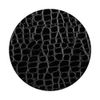 Black crocodile, alligator skin design PopSockets Standard PopGrip