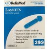 Reliamed Safety Seal Lancets, 28g, 100 per box - Item - ZPL10028A