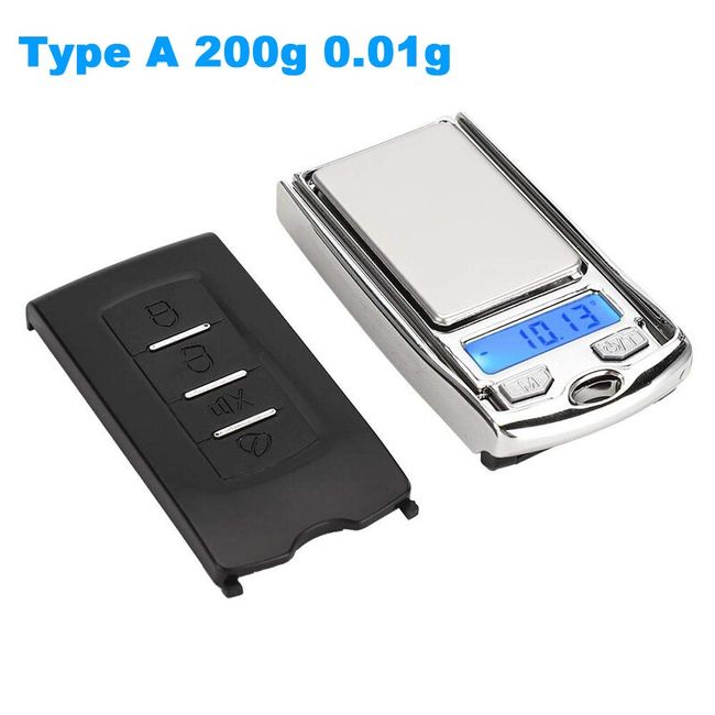 Digital Weigh Gram Scale, 200g/0.01g Portable High Precision Jewelry Weight  Electronic Digital Pocket Scale Gram Mini Scale Weighting LCD Display