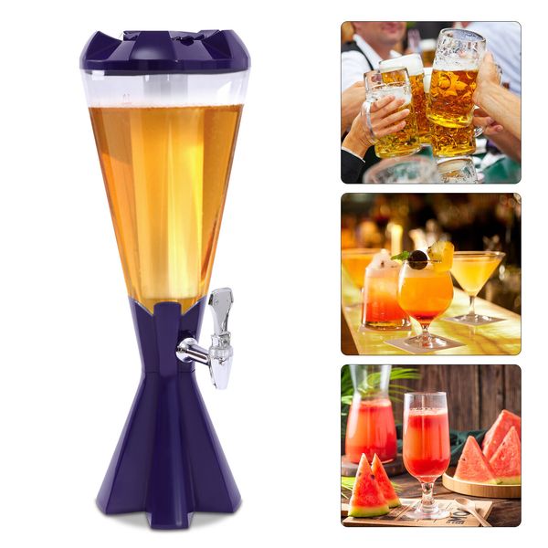 3 L Beer Tower Beverage Cold Drink Liquor & Beer Dispenser Party Bar Container