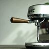 54mm Bottomless Naked Portafilter with 1 Filter Basket, Fits Sage/Breville Barista pro, Sage Bambino Plus, Sage Barista Touch Pro Heavier Natural Wood Handle, One Piece Moulded 304SUS Portafilter